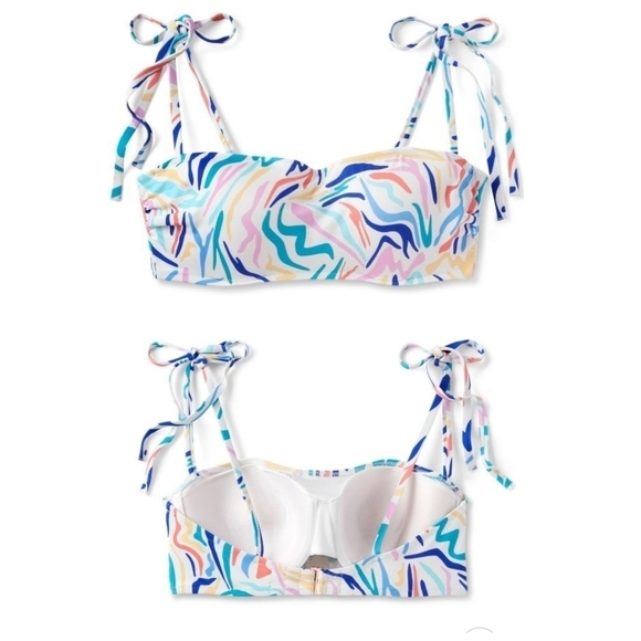 Shade & Shore Light Lift Shoulder Tie Bralette Bikini Top - Picture 2 of 12